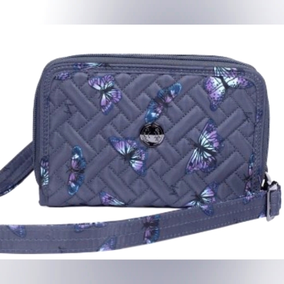 LUG Quickstep Convertible RFID Wallet - Butterfly Grey - Picture 1 of 5